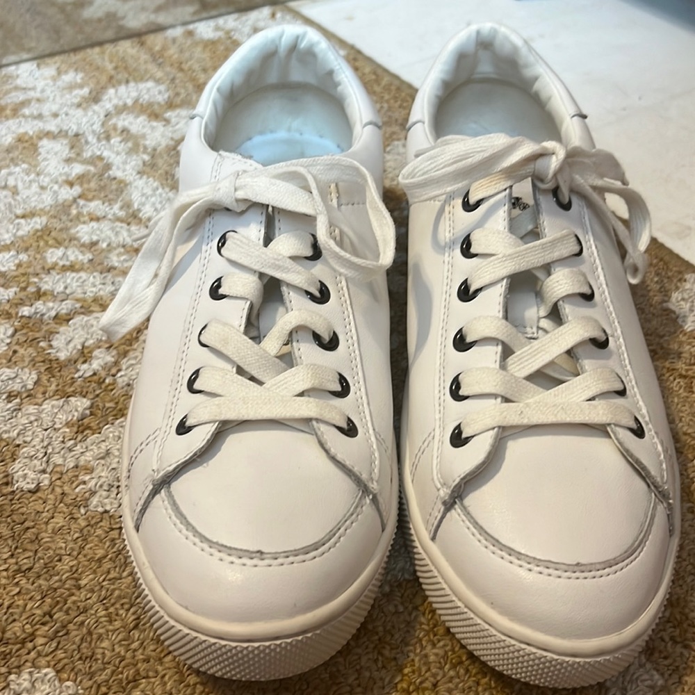 White Leather Coach Sneakers